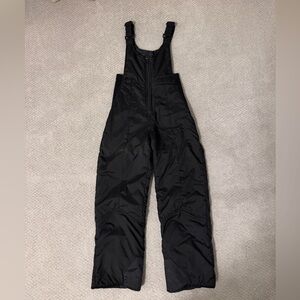 Black Snow Bib Overalls